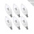 WTL LED Candelabra Bulbs 6 Pack 60W Equivalent  6W  5000K Daylight 550Lm Non Dimmable E12 Base for Chandelier B11 Ceiling Fan Bulb
