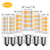 E12 LED Bulb 5W Equivalent to 40W Halogen Bulb Warm White 3000K Candelabra Base E12 Light Bulbs for Ceiling Fan Chandelier Home Lighting Non dimmable 6 Pack Yuiip