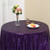 Zdada  72 inch Purple  Sequin Tablecloth Glitz Table Cover Sequin Round Table Cloth for Wedding Party