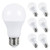 AED Lighting LED Light Bulbs, 60W Equivalent LED Lamps, A19 LED 6W, 4000K Neutral White LED Light, 240 Degree Beam Angle, Medium Base E26, 480lm Energy Lighting for Home, Not-dimmable, Pack of 6