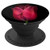 Cute Red Tulip Flower on black background Pattern Grip Phone PopSockets Grip and Stand for Phones and Tablets