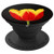 Cute Red Tulip Flower on black background Pattern Grip Phone PopSockets Grip and Stand for Phones and Tablets