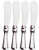 Amco Stainless Steel Spreader, Set of 4