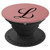 Personalized Letter L Initial With A Rose Pink Background PopSockets Grip and Stand for Phones and Tablets