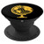 Vintage Globe Design on Black Background PopSockets Grip and Stand for Phones and Tablets