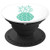 Teal Pineapple White Background PopSockets Grip and Stand for Phones and Tablets