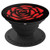 Red Rose Black Background PopSockets Grip and Stand for Phones and Tablets