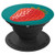 Strawberry on Teal Background PopSockets Grip and Stand for Phones and Tablets