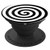Spiral Black and White   Pattern Series PopSockets Grip and Stand for Phones and Tablets