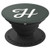 Matching Initial Letter H Midnight Green Alphabet Monogram PopSockets Grip and Stand for Phones and Tablets