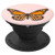 Monarch butterfly on pink background PopSockets Grip and Stand for Phones and Tablets
