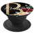Brittany First Name Initial B on Black Floral background PopSockets Grip and Stand for Phones and Tablets