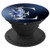 Blue floral initial letter E monogram blue background PopSockets Grip and Stand for Phones and Tablets