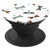 Cool Vintage Style Dragonflies Pattern On White Background PopSockets Grip and Stand for Phones and Tablets