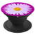 Common Daisy Margarita Purple Flowers Pink Background Flor PopSockets Grip and Stand for Phones and Tablets
