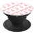 Cute Pink Flamingo Pattern On White Background PopSockets Grip and Stand for Phones and Tablets