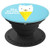 Cute No Prob Llama With Ice Cream   Blue Background PopSockets Grip and Stand for Phones and Tablets