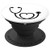 The Heart Stethoscope For Doctors   Nurses White Background PopSockets Grip and Stand for Phones and Tablets