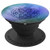 Blue Mandala Zen Design On Purple Teal Watercolor Background PopSockets Grip and Stand for Phones and Tablets