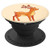 Beautiful Brown Deer on Yellow Background Dotted Hind PopSockets Grip and Stand for Phones and Tablets