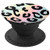 Cute White Leopard Animal Print Pattern Rainbow Background PopSockets Grip and Stand for Phones and Tablets