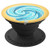Blue lollipop with swirl on a yellow gradient background PopSockets Grip and Stand for Phones and Tablets