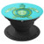 Sea Turtle Artwork Turquoise Background PopSockets Grip and Stand for Phones and Tablets
