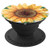 Beautiful Sunflower watercolor white background PopSockets Grip and Stand for Phones and Tablets