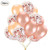 Rose Gold Balloons Set, Muyee 30pcs Party Balloons 12 Inch Rose Gold Latex Balloons Champagne Gold Balloon Confetti Balloons for Birthday, Weddings, Baby Shower Party Decorations