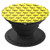 Brown Dragonfly Pattern Design Yellow Background PopSockets Grip and Stand for Phones and Tablets