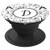 Cute Black Tower White Background Monogram Initial Letter D PopSockets Grip and Stand for Phones and Tablets