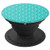 Turquoise Decorative Leaves Design PopSocket PopSockets Grip and Stand for Phones and Tablets