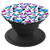 Pink Purple Teal Butterflies On White Background PopSockets Grip and Stand for Phones and Tablets