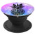 Black Pineapple On Pink Purple Watercolor Background PopSockets Grip and Stand for Phones and Tablets