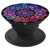 Black Background Purple Fuchsia Gradient Mandala PopSockets Grip and Stand for Phones and Tablets