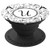 Cute Black Tower White Background Monogram Initial Letter U PopSockets Grip and Stand for Phones and Tablets