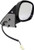 Dorman 955 384 Passenger Side Power Door Mirror   Heated   Folding for Select Dodge Models Black