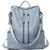 Women Backpack Purse Leather Fashion Travel Large Casual Covertible Ladies Shoulder Bag Blue