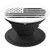 Distressed American Flag Black on White Background PopSockets Grip and Stand for Phones and Tablets