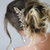 Unicra Bride Crystal Wedding Hair Comb Gold Bridal Side Comb Hair Piece Champagne Rhinestone Hair Accessorie Hair Jewelry for Women and Girls