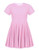 Arshiner Little Girls Short Sleeve A Line Casual Skater Dress 130 Age for 8 9Y  Pink