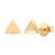 PAVOI 14K Gold Plated 925 Sterling Silver Earrings   Tiny Triangle Stud Earrings   Yellow Gold Stud Earrings for Women