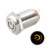 uxcell Latching Metal Push Button Switch Flat Head 12mm Mounting Dia 1NO 3 6V Yellow LED Light