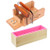 Peicees 2pcs Stainless Steel Cutters   Adjustable Wooden Soap Loaf Cutter Mold   Rectangle Silicone Mold with Wood Box