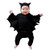 Newborn Baby Girl Long Sleeve Hooded Romper Halloween Cosplay Costume Romper Jumpsuits Hat Outfits  Black 18 24 Months