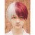 ColorGround Half Silver White Half Red Cosplay Wig for Halloween