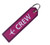 NOVAH Flight Crew Aviation Embroidered Keychain  Purple