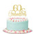 Gold Glitter 60   Fabulous Cake Topper   60th Birthday Cake Topper 60th Birthday Party Decoration