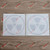 3S MOTORLINE 2X Reflective White 4   Radioactive Symbol Radiation Decal Sticker Car Vinyl Round no Background