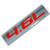 1x 3D Chrome Finish Metal 46L Emblem Alloy Badge Sticker  Chrome Red